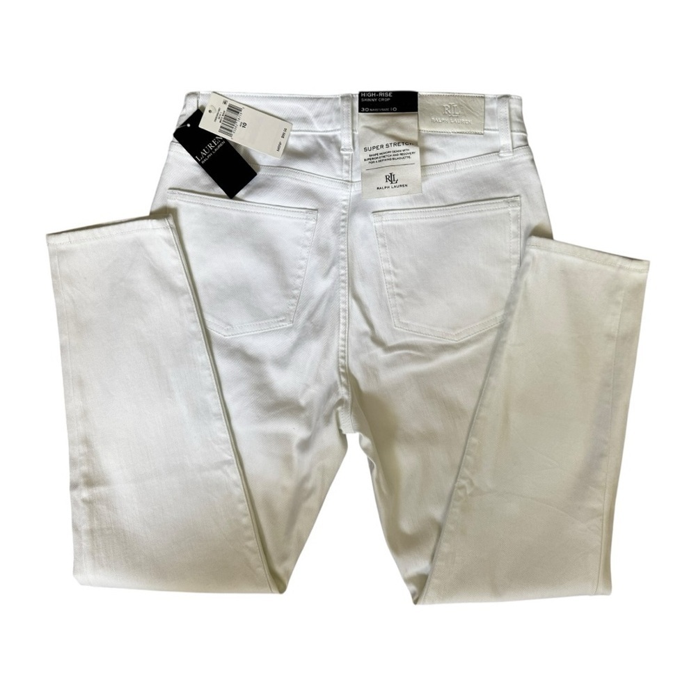 Lauren Ralph Lauren High-Rise Skinny Crop Jeans – Size 10 – New With Tags - Picture 3 of 6